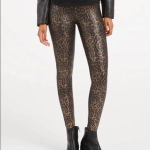 Spanx leopard leggings size S